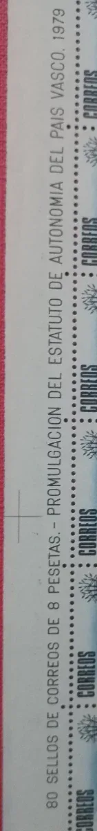 80 Sellos España 8 Pesetas 1979 Pais Vasco