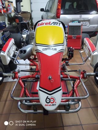 Kart Iame X30 con remolque doble.