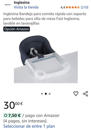 Asiento mesa y bandeja bebé Inglesina portátil