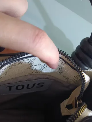 Bolso Tous blanco y negro con Oso