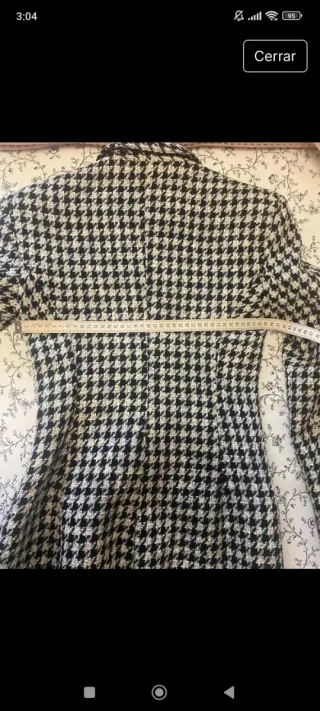 Chaqueta Zara Houndstooth Talla XS