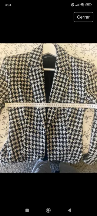 Chaqueta Zara Houndstooth Talla XS