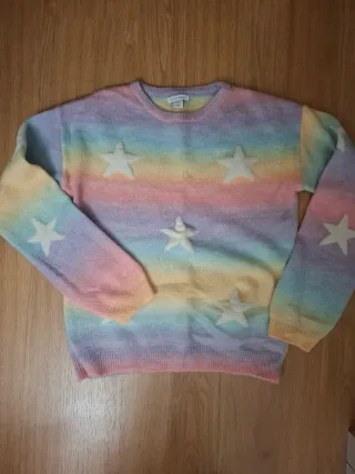 Jersey Primark Arcoíris Estrellas Talla 12-14 años