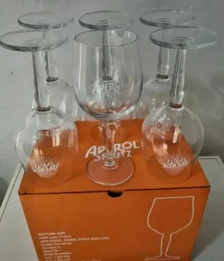 Calici Aperol Spritz Set 6 Pezzi Nuovi
