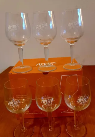 Calici Aperol Spritz Set 6 Pezzi Nuovi