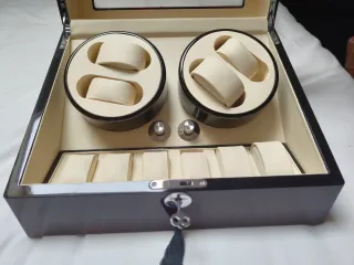 Caja guarda relojes automática