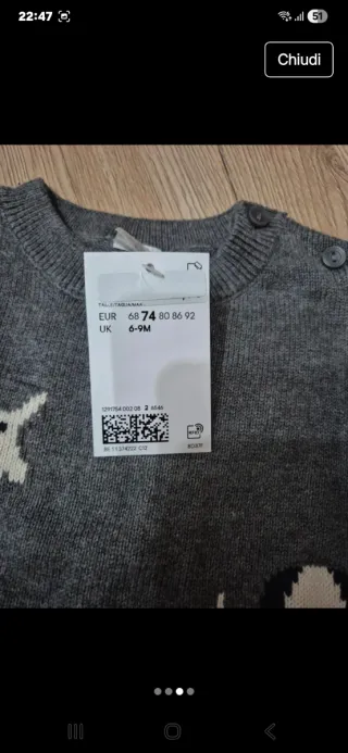 Maglioncino bimbo con cani + calzini