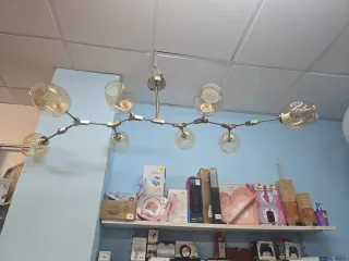 Lámpara de techo moderna ámbar