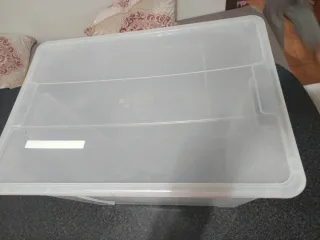 Caja de almacenaje transparente