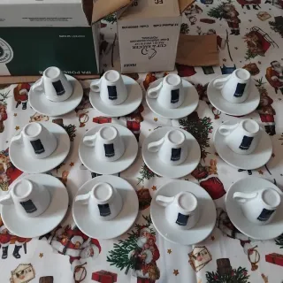 Set 12 Tazzine Caffè Lavazza con Piattini