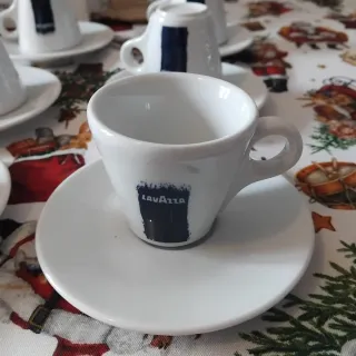 Set 12 Tazzine Caffè Lavazza con Piattini