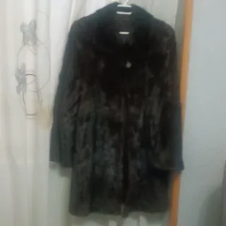 Abrigo de piel natural