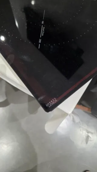 Placa de inducción negra