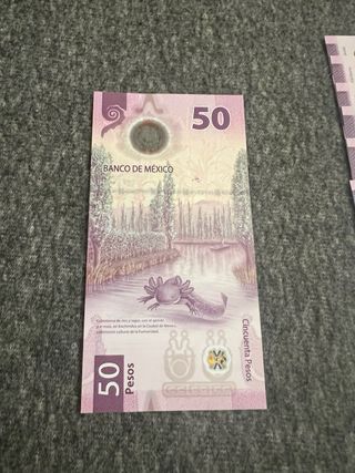 Nuevo billete 50 Pesos Mexicanos Serie consecutiva