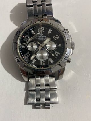 Reloj Viceroy Cronógrafo Negro y Plateado