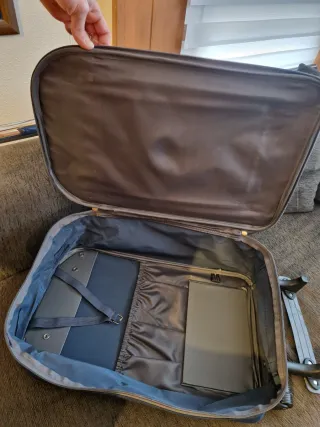 Maleta cabina Adolfo Dominguez azul