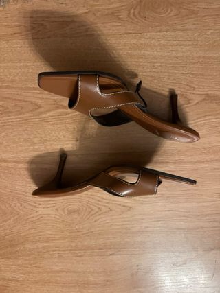 Sandalias Zara Marrones Talla 39