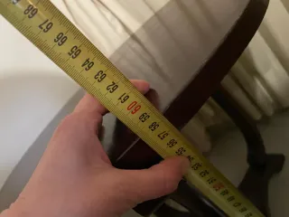 Mesa auxiliar redonda de madera