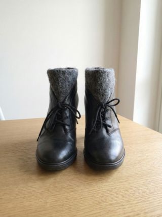 Botines Calvin Klein Piel Negros Talla 40