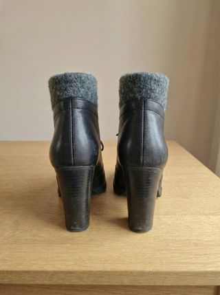 Botines Calvin Klein Piel Negros Talla 40