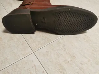 Botines Geox Piel Marrón Hebilla