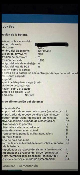 MacBook Pro 13” (2020) i5 · 16 GB RAM Muy Cuidado