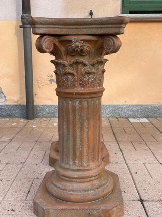 Coppia Colonne Base Tavolo Vintage