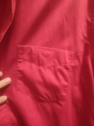 Camisa Armani Hombre Roja