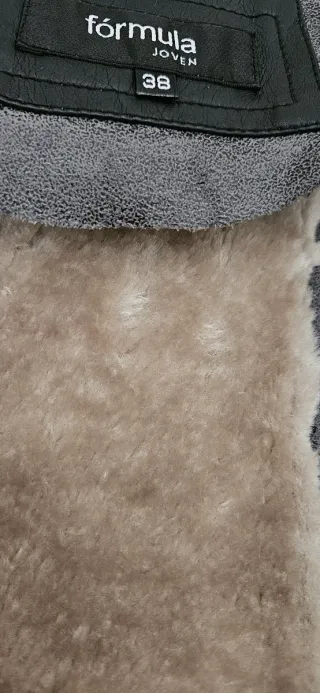 Cazadora aviador Fórmula Joven borrego gris