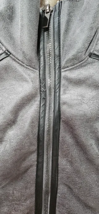 Cazadora aviador Fórmula Joven borrego gris