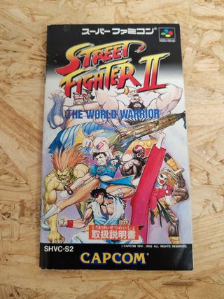 Manual Street Fighter II Super Famicom