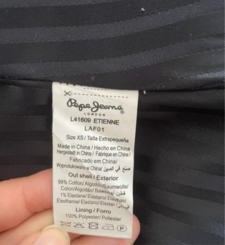 Americana Pepe Jeans XS · Rayas · Estilo blazer