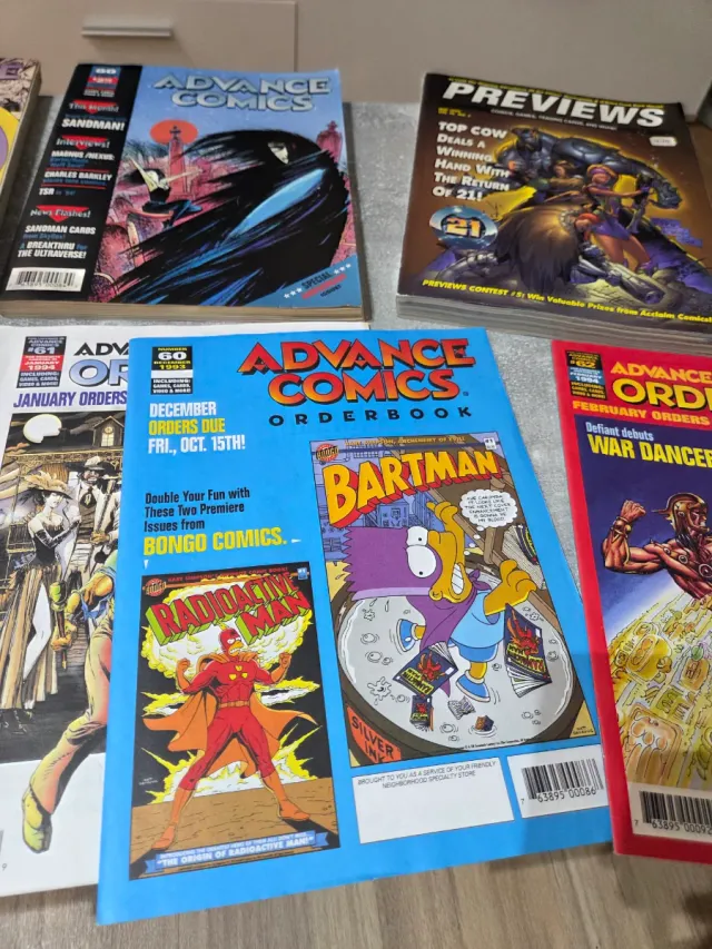 Colección Cómics Advance Comics y Marvel 1995