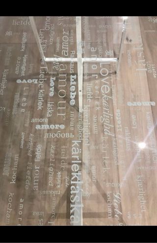 Escritorio Cristal y Metal Ikea