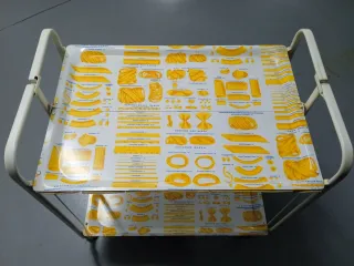 Camerera plegable 2 estantes