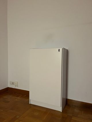 Zapatero blanco de madera