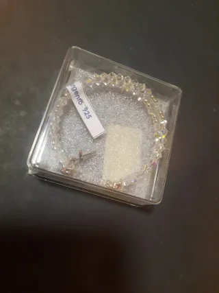 Pulsera Rosario Swarovski Swarovski y Plata