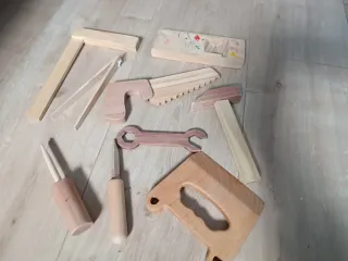 Juego de herramientas de madera