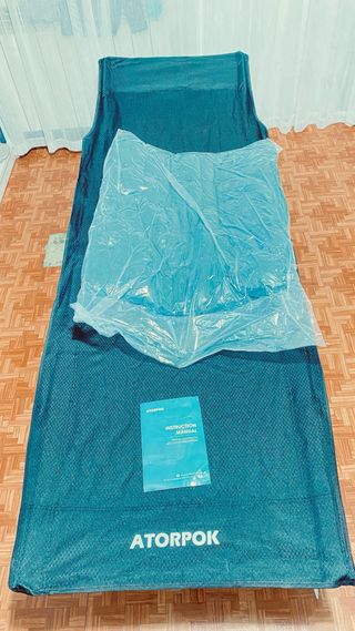 Cama plegable camping ATORPOK con colchón