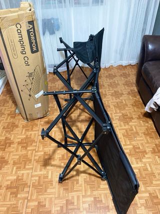 Cama plegable camping ATORPOK con colchón