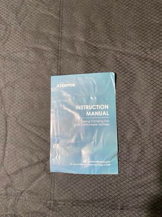 Cama plegable camping ATORPOK con colchón