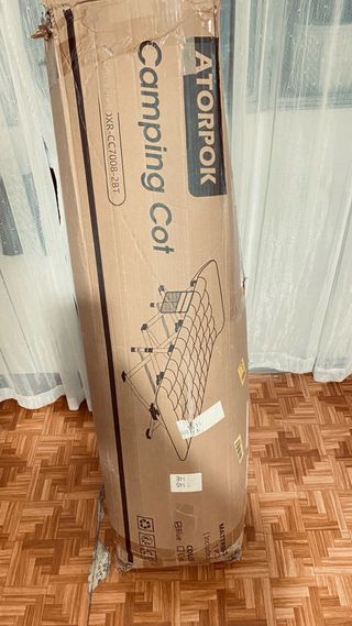 Cama plegable camping ATORPOK con colchón