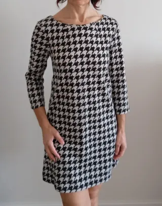 Vestido H&M estampado pata de gallo