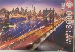 Puzzle Educa 3000. Atardecer Manhattan. Nuevo