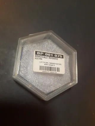 Pulsera Rosario Swarovski Azul y Plata