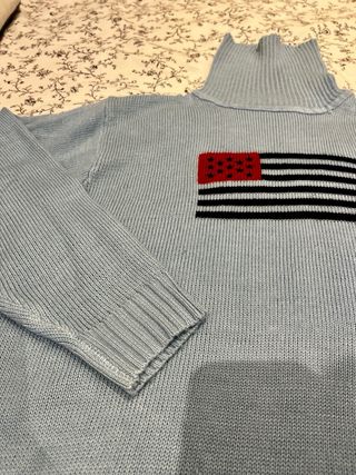 Jersey Polo Ralph Lauren azul con bandera