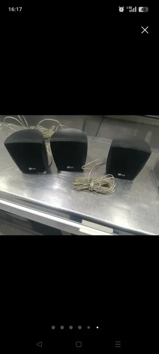 Home cinema aeg y altavoces lg