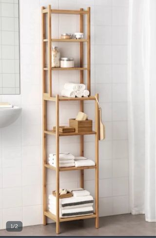 Estantería de baño de bambú Ikea
