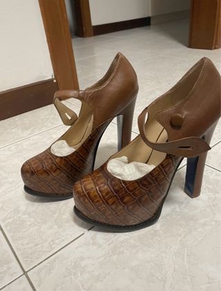 Scarpe tacco Cinti marroni