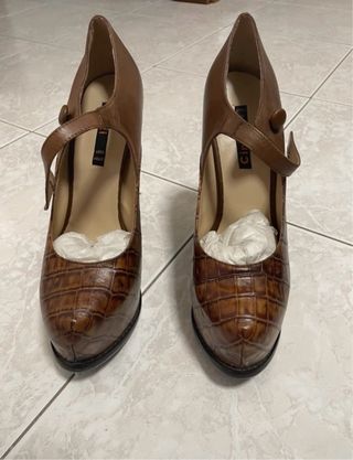 Scarpe tacco Cinti marroni